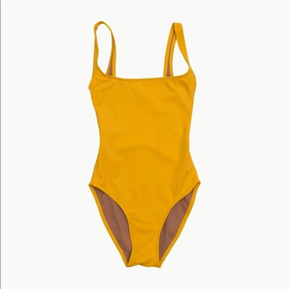 Nu Swim Pistachio Bathing Suit Yolk Yellow XS - Picture 1 of 9
